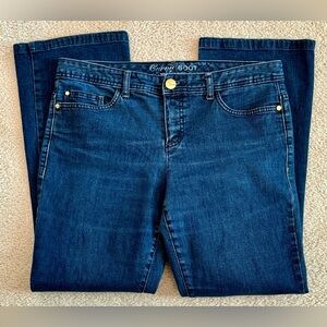 Tommy Hilfiger Curvy Bootcut Jeans Gold Buttons Size 12